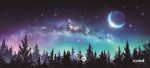 Celestial Nightscape Full Desk XL Coverage Gaming And Office Mouse Pad