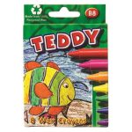 Teddy Wax Crayons Jumbo B8 8’S