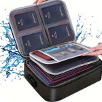 1PC Document Bag 3-LAYER File Storage Case With Waterproof Zipper Safe Portable Travel Home Organizer Bag For Laptop Files And C