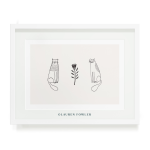 Two Cats Art Print