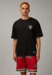Oversized Nfl T-Shirt - Lcn Nfl Black Raiders Chevy Text