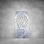 Wall Art D112 - 2900 X 1400 X 20 Indoor Matt Silver Cool White