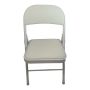 Smte - Foldable Outdoor Chairs - 1 Pack - White