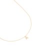 Goldair Gold Plated Brass Cubic Zirconia Letter T Necklace