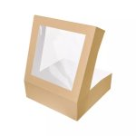 Box 9X9X4 Kraft Window 100
