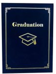 A4 Graduation certificate Holder Velet-navy Blue