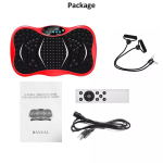 Sportino Vibration Plate Exercise Machine Whole Body Workout Fitness Home Training - Red