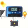 1PC Solar Controller 100A 90A 80A 70A 60A 50A 40A 30A 20A 10A Dual USB Lcd Display 12V 24V Solar Cell Panel Charger Regulator