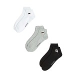 Ikon Short Socks 3-PACK -black white grey