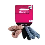 Basics Hair Tie D.pnk black blue 6PCS R19.95