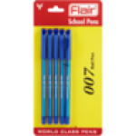 Blue 007 Ballpoint School Pens 1.0MM 5-PACK