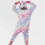 Adults Pastels Glow In The Dark Unicorn Onesie - M