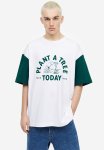 Oversized Fit T-Shirt - White snoopy
