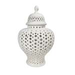 Ginger Jar White Lattice 24X37CM