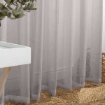 Amalfi Eyelet Unlined Curtain - Silver - 270 X 223CM