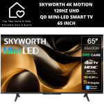 Skyworth 4K Motion 120HZ Uhd Qd Mini-led Smart Tv - 65 Inch X6600H
