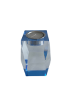 Laser Edge Votive Tall Blue 80MM X 80MM X 120MM