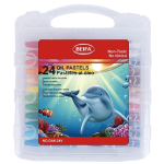 24 Colour Wax Crayon Set - 7.3CM Sticks For Creative Fun