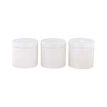 Maxwell & Williams White Basics 3 Piece 600ML Diamonds Canister Set White