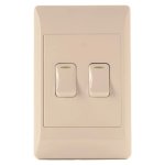 Waco Wall Switch 2-LEVER 2-WAY White 8CM X 13CM