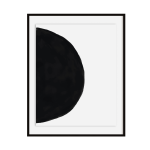 Halved Art Print - A3 297 X 420MM Framed - Black Frame