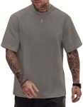 Herberton Men Comfy Tee Shirt Athletic Tshirt Fashion Oversized Summer Workout Stretch Cold Feeling Regular Fit Basic T-Shirt Gr