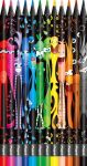 MAPEX Maped Monster Triangular Colour Pencils 12'S