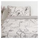 Microfibre Sketch Duvet Cover Set