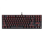 Redragon Kumara Mechanical 87 Key|red Backlit Gaming Keyboard – Black