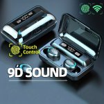 Hifi Stereo & Noise-cancelling Wireless Earbuds With Touch Control HD Microphone & Charging Case - Tws F9-5 Gaming-optimized Wir