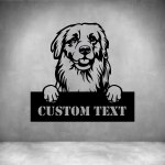 Golden Retrievers With Custom Text - 300MM Rust Coat
