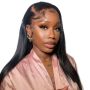 No Shedding Silky Straight HD Full Frontal Glueless Lace Wig 16INCH
