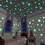 100PCS Stars Luminous Stickers Wall Stickers Wall Art Sticker Home Decor Room Decor
