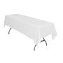 White Rectangular Table Cloth