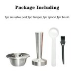 Coffee Accessories Capsule Reusable Compatible Refillable Coffee 1PC Pod 1PC Tamper