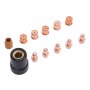 Plasma Cutter Consumables 12PC Tip Electrode Swirl Ring Shield Cap CB50