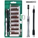 60 In 1 S2 Tool Steel Precision Screwdriver Nutdriver Bit Repair Tools Kit Green