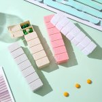 1PC Weekly Pill Organizer Box Portable 7-DAY Medicine Case Daily Am pm Pill Container Travel-friendly Individual Compartment Org