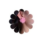 Ximdble Vintage Acrylic Flower Stud Earrings Pink Resin Flower Earrings Pink Acrylic Flower Drop Earrings Pink Flower Dangle Ear