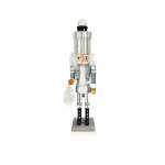 Hollywood Silver And White Nutcracker With White Tree 42.75CM