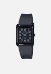 Casio Analog White Square Number Dial Watch - Black