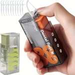 1PC Portable Automatic Floss Box Portable Floss Box With Pop-up Floss Stick Floss Storage Box Automatic Box Toothpick With 10PCS