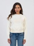Sissy Boy Forever Young Knit Cream Sweatshirt - XL White
