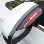 2PCS Car Mirror Rain Guards - Enhance Visibility Durable Pvc Easy Install Front Fit