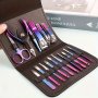 Nail Clippers Manicure Tool Set With Portable Travel Case Cuticle Nippers And Cutter Kit Professional Nail Clippers Pedicure Kit