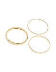 Goldair Gold Plated Multi Size Bangles 3-PACK
