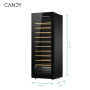 Candy Wine Cooler 58 Bottles Monozone 10 Beachwood Shelves