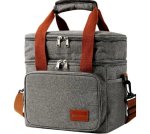Cooper Cooler Lunch Oxford Fabric Single Layer Thickened Portable Shoulder & Hand & Crossbody Solid Color Simple Thermal For Out