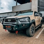 Toyota Hilux Legend Wildog Hunter Black Front Bumper Replacement With Nudge For