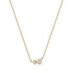 Gold Orb Sparkle Pendant Necklace